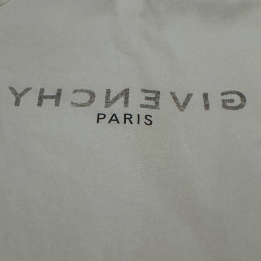 Givenchy White Tee with Black Logo - Picture 10 of 12